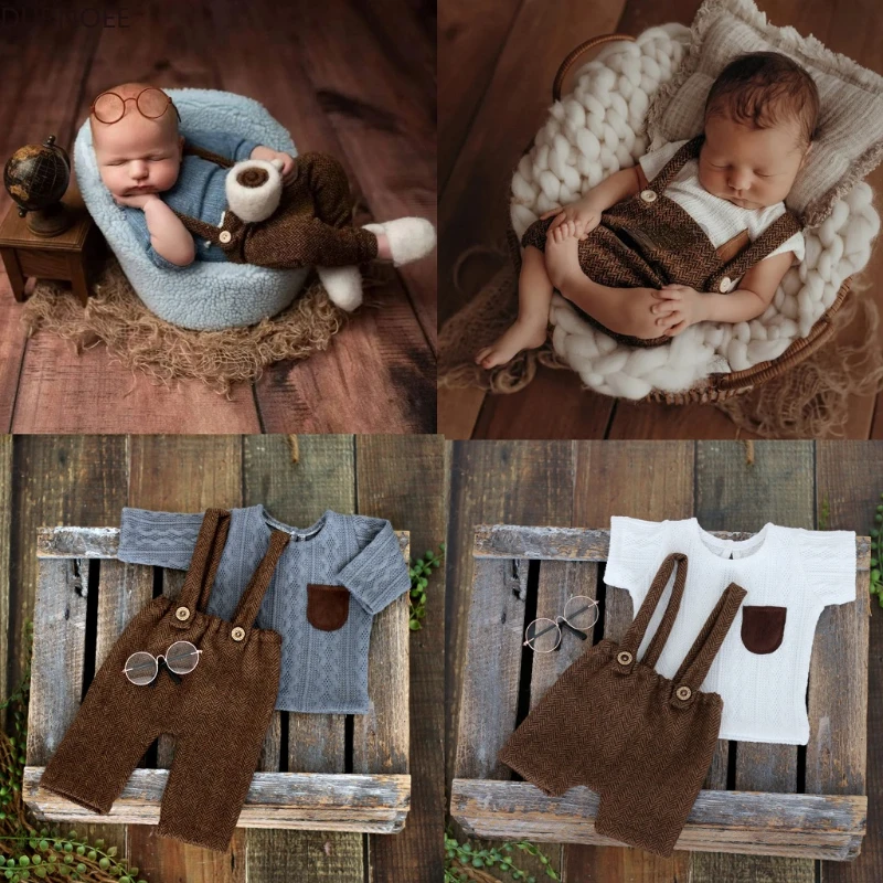 Infant Photography Props Outfit - Puntelli per fotografia neonato Vestito per