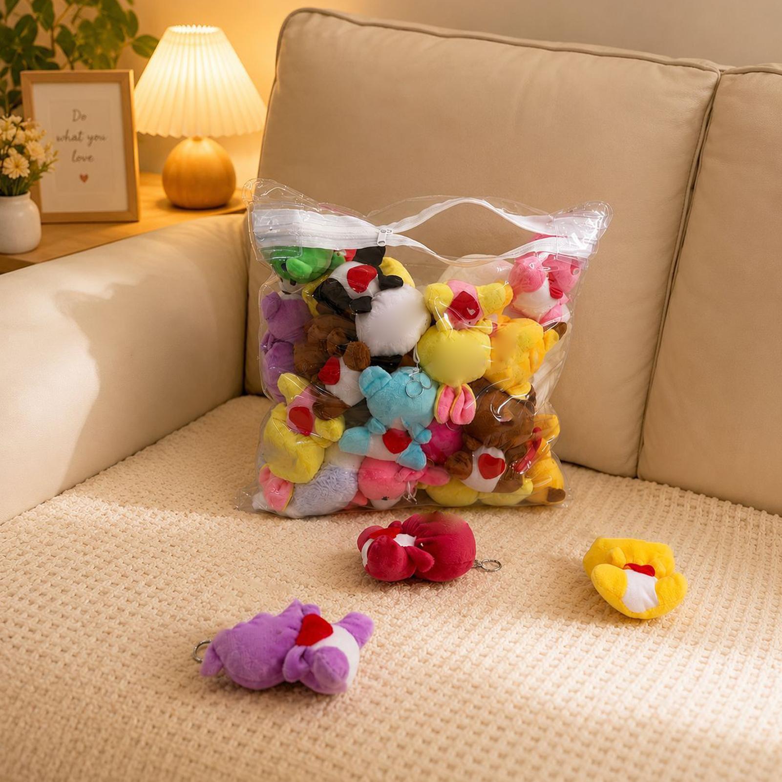 Nursery - Porta Peluche Trasparente Antipolvere, Contenitore per
