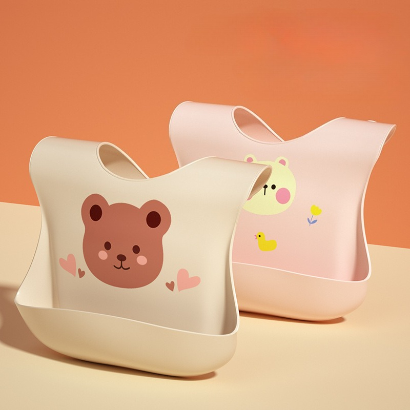 Waterproof Baby Bibs Silicone - Bavaglini Impermeabili per Neonati in Morbido