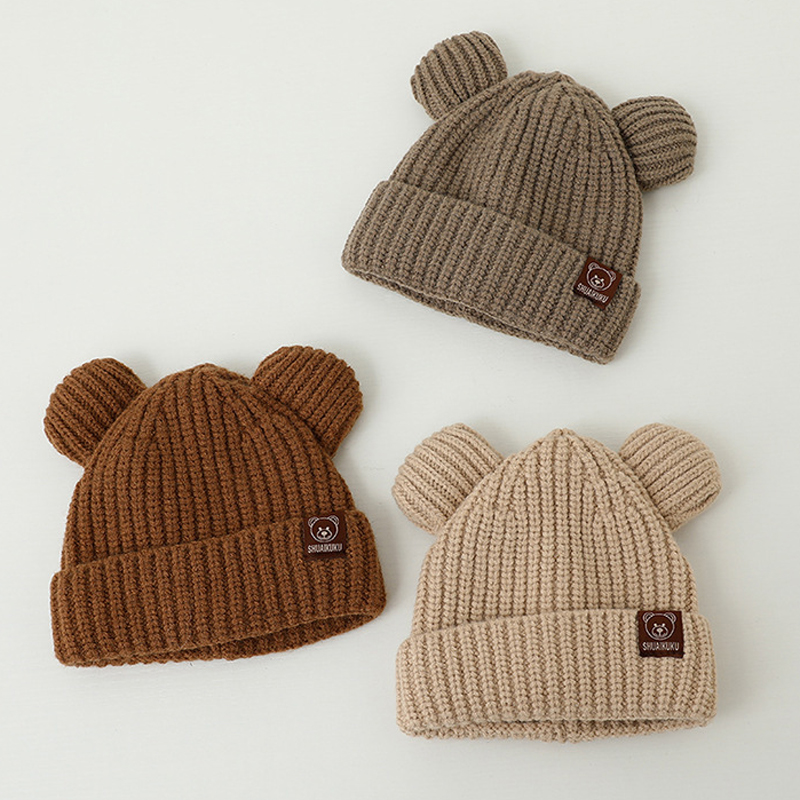 Infant Beanie Hat With Ears - Orso Cappello Invernale Del Bambino Orecchie