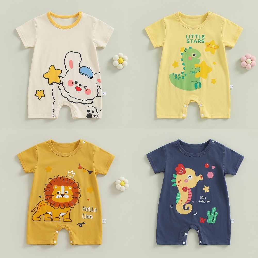 Tutina Estiva Stampata per Neo - Baby Summer Linen Sleeveless Jumpsuit recensione e prezzo