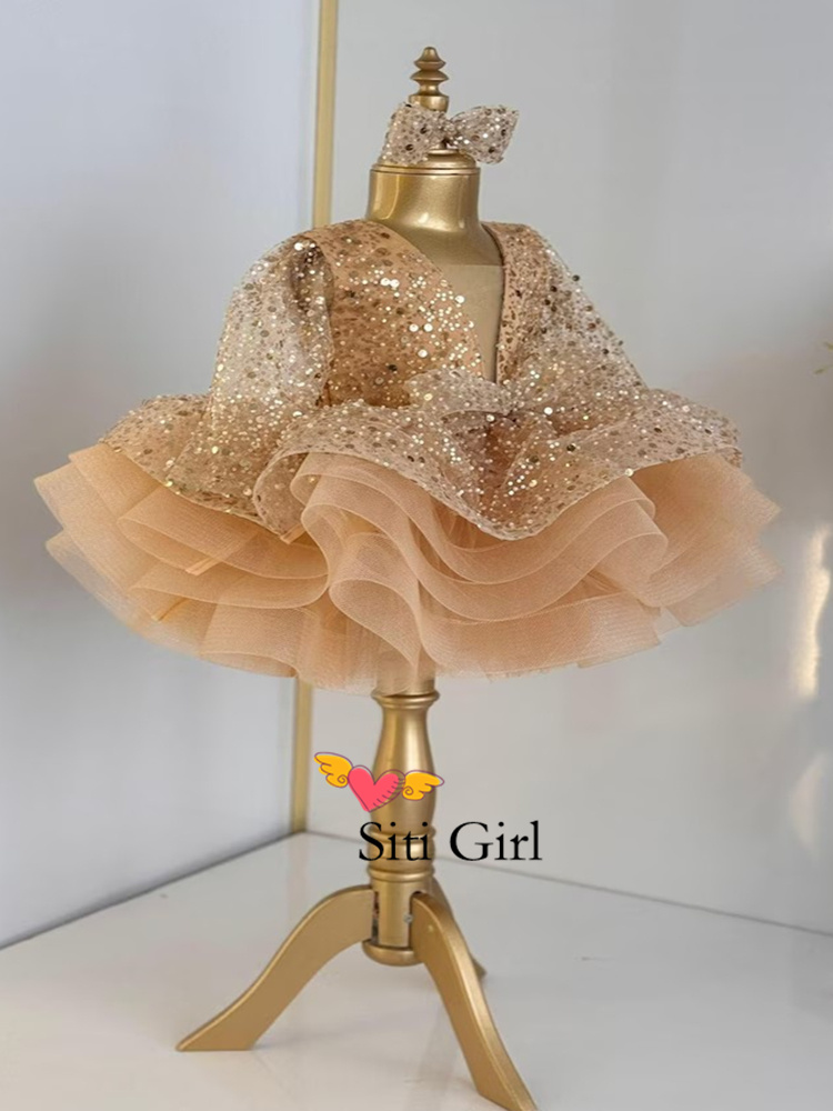 Abito da principessa rosa per  - Toddler Girl Tulle Party Dress recensione e prezzo