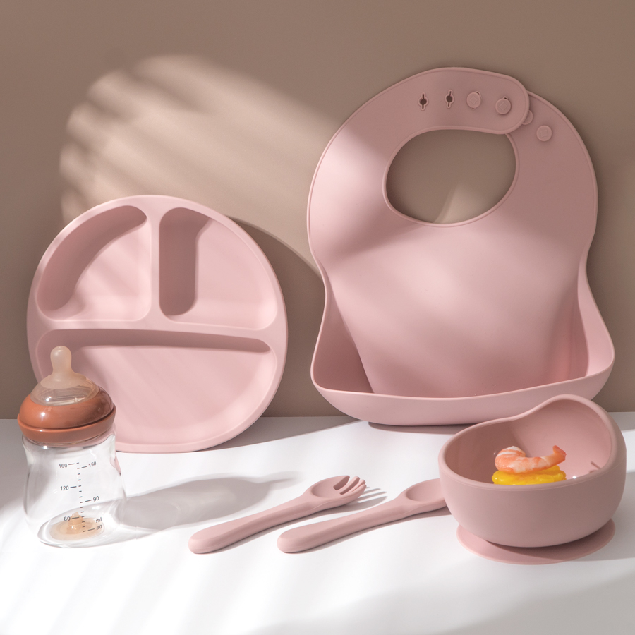 5 pezzi set di alimentazione i - Waterproof Baby Bibs Silicone recensione e prezzo