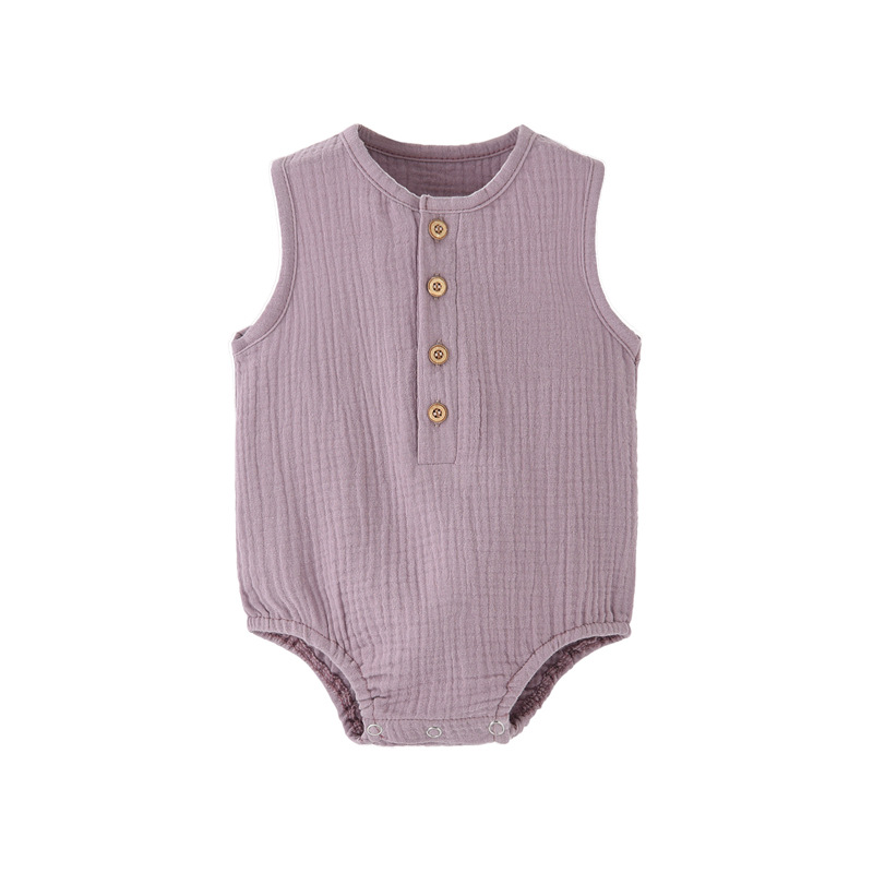 Body estivo in cotone e lino p - Baby Summer Linen Sleeveless Jumpsuit recensione e prezzo