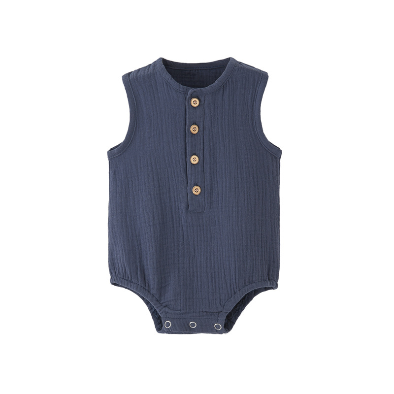 Body estivo in cotone e lino p - Baby Summer Linen Sleeveless Jumpsuit recensione e prezzo