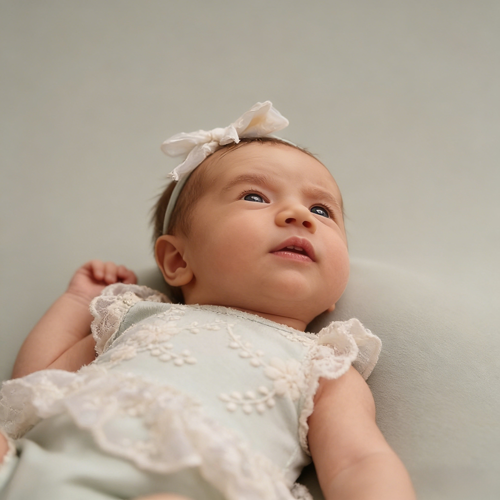 Tutina in Pizzo Verde Pastello - Newborn Baby Girl Romper Floral recensione e prezzo