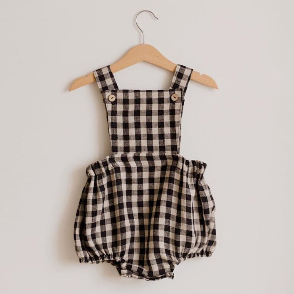 Neonato Ragazzo Ragazza Paglia - Baby Summer Linen Sleeveless Jumpsuit recensione e prezzo