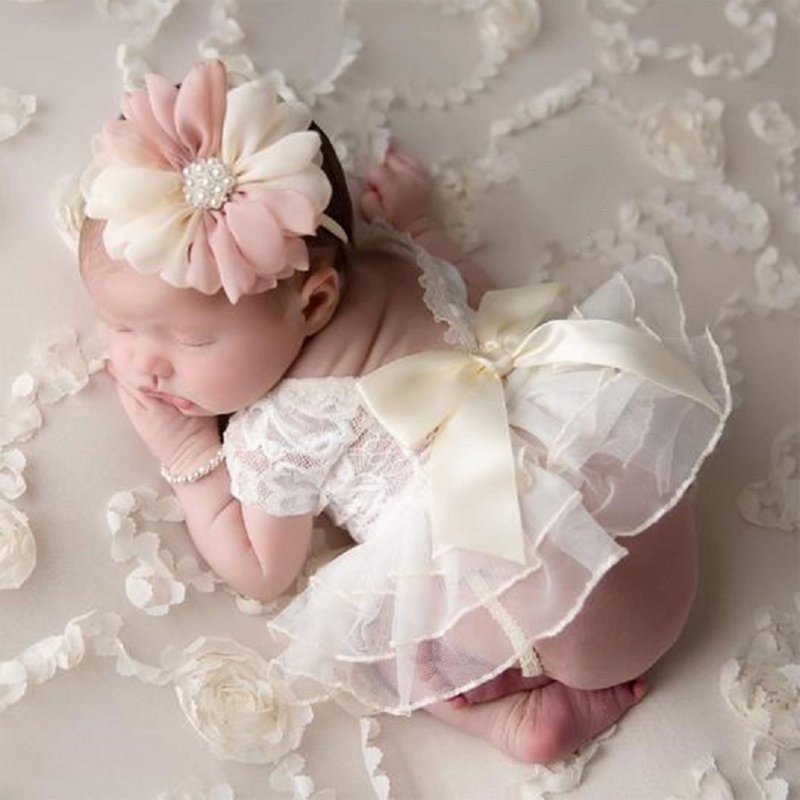 Gonna Bowknot in pizzo con pun - Infant Photography Props Outfit recensione e prezzo